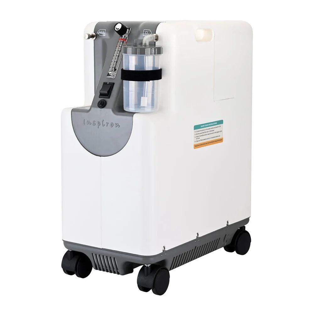 Helix Inspiron 5 LPM oxygen concentrator — front view with control panel